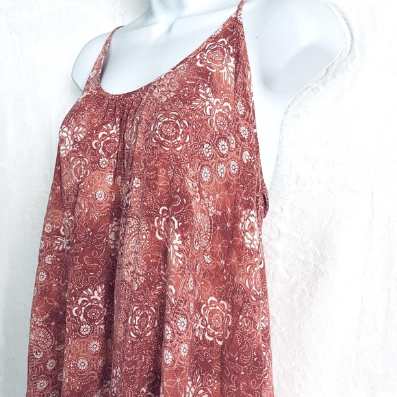 Bohemian Aztec Print Swing Spaghetti Strap Tank Top - Picture 7 of 8